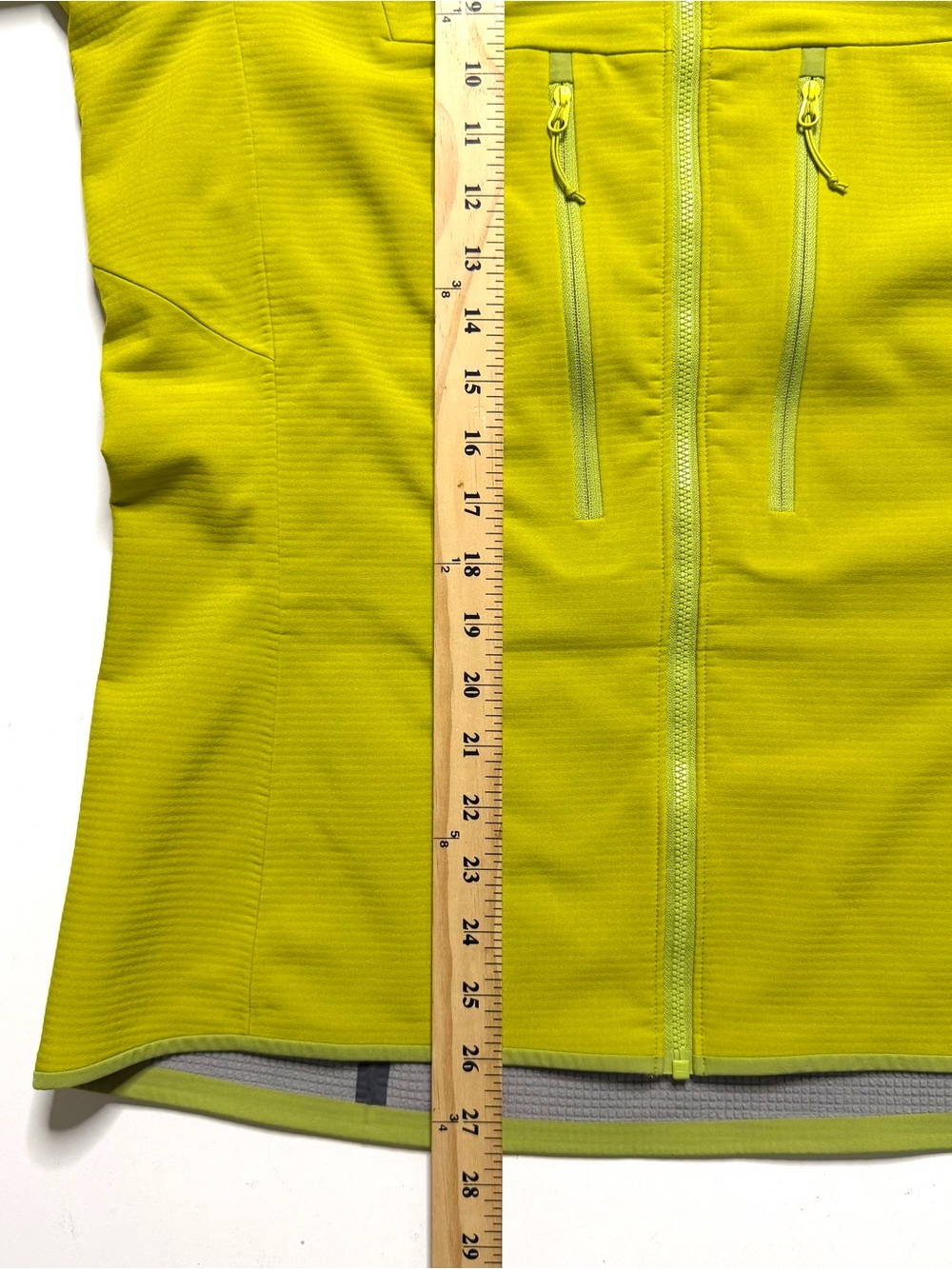 Arcteryx Acto MX Softshell Full Zip Hooded Jacket Womens Large Volt Lime Green - Picture 12 of 13